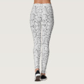 White Anaconda Snakeskin Leggings (Rückseite)