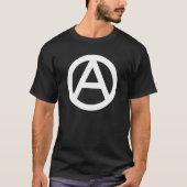 WHITE Anarchy Symbol T - Shirt (Vorderseite)