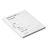 White and Black business planner Notepad Notizblock (angewinkelt)