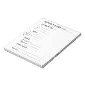 White and Black business planner Notepad Notizblock (Rotiert)