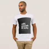 White and black half sleeve T-shirt With Design (Vorne ganz)