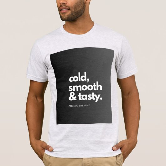 White and black half sleeve T-shirt With Design (Vorderseite)