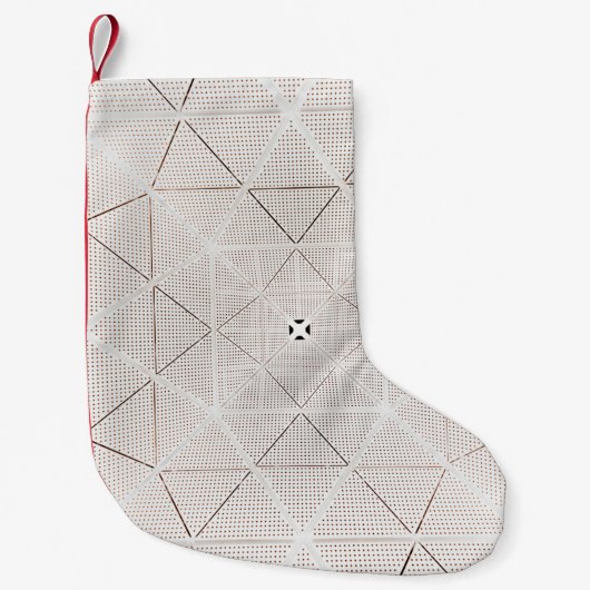 White and black illustration kleiner weihnachtsstrumpf (Vorderseite)