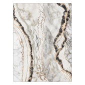 White and Black Marble Textures Abstract Tischdecke (Vorderseite)