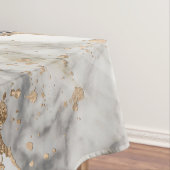 White and Black Marble Textures Abstract Tischdecke (Beispiel)