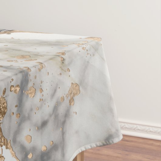 White and Black Marble Textures Abstract Tischdecke (Beispiel)