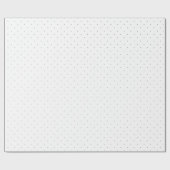 White and Black Micro Polka Dot Geschenkpapier (Flach)