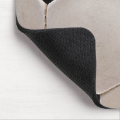 White and Black Soccer Ball Mousepad (Ecke)
