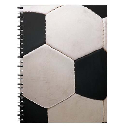 White and Black Soccer Ball Notizblock (Vorderseite)