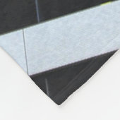 White and black striped illustration fleecedecke (Ecke)