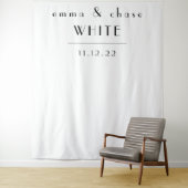 White and Black Wedding Tapestry Wandteppich (Beispiel)