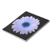 White and Blue Marigold Notepad Notizblock (Rotiert)