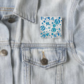White and Blue Polka Dot Zebra Button (Beispiel)