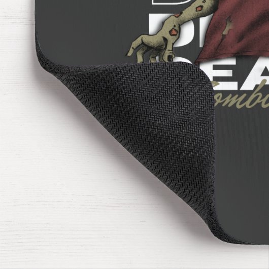 White and Brown Dead Zombie Mousepad (Ecke)