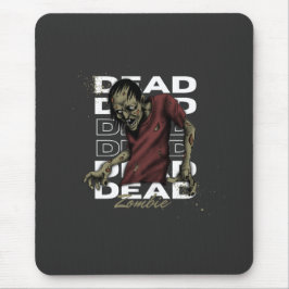 White and Brown Dead Zombie Mousepad