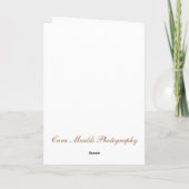 White and Cream Sympathy Card Karte (Rückseite)