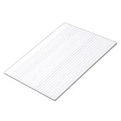 White and Deep Blue Lined Landscape Notizblock (angewinkelt)