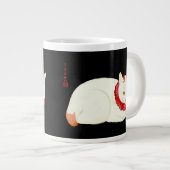 White and Ginger Japanese Cat Jumbo-Tasse (Vorderseite Rechts)