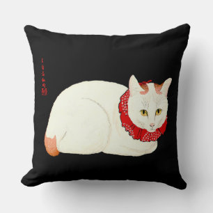 White and Ginger Japanese Cat Kissen