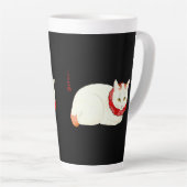 White and Ginger Japanese Cat Milchtasse (Rechte Ecke)