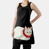 White and Ginger Japanese Cat Schürze (InSitu)
