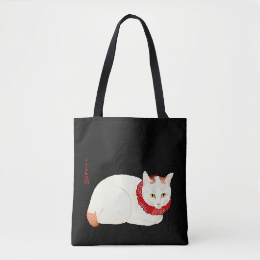 White and Ginger Japanese Cat Tasche (Vorderseite)