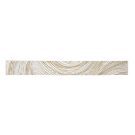 White and Gold Abstract Design Satinband