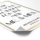 White and Gold Art Deco Gatsby Gästebuch Unterschr (Ecke)