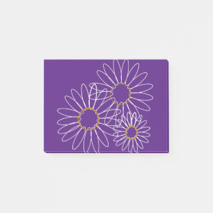 White and Gold Daisies Post-it Notes Post-it Klebezettel
