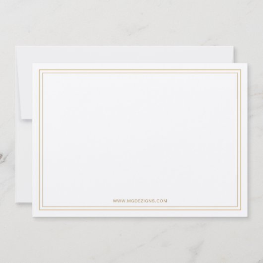 White and Gold Elegante Corporate Holiday Party Einladung (Rückseite)