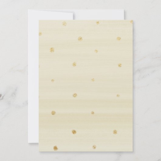 White and Gold Fall in Liebe Brautparty Einladung (Rückseite)