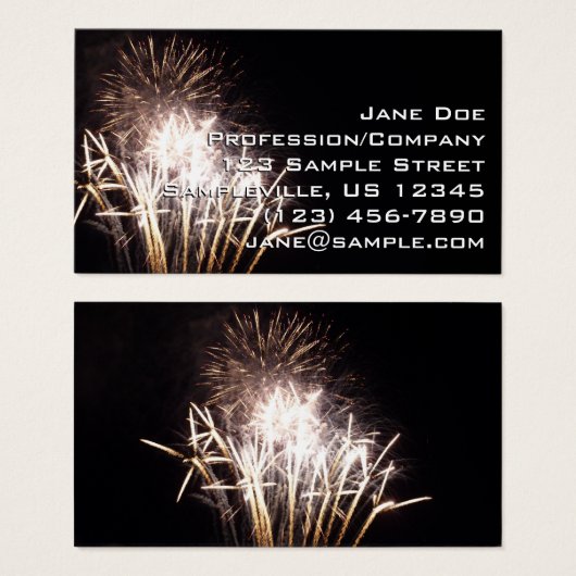 White and Gold Fireworks I Patriotic Celebration (Vorne & Hinten)