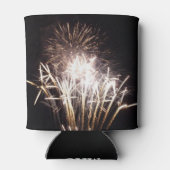 White and Gold Fireworks I Patriotic Celebration Dosenkühler (Rückseite)