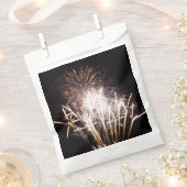 White and Gold Fireworks I Patriotic Celebration Geschenktütchen (Ausgeschnitten)