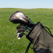 White and Gold Fireworks I Patriotic Celebration Golf Headcover (In SItu)