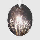 White and Gold Fireworks I Patriotic Celebration Ornament (Vorderseite)