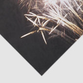 White and Gold Fireworks I Patriotic Celebration Seidenpapier (Ausschnitt)