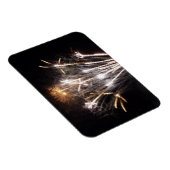 White and Gold Fireworks II Patriotic Celebration Magnet (Rechte Seite)