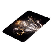 White and Gold Fireworks II Patriotic Celebration Magnet (Linke Seite)