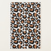 White and Gold Foil Cheetah - Leopard Muster Planer (Vorderseite)