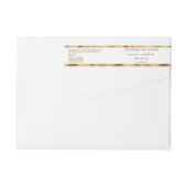 White and Gold Foil Luxury Cosmetics Jar Label (Rückseite)
