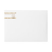 White and Gold Foil Luxury Cosmetics Jar Label (Vorderseite)