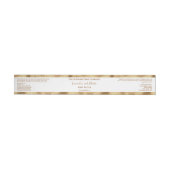 White and Gold Foil Luxury Cosmetics Jar Label (Person)