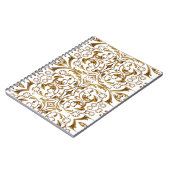 White and Gold Luxury Notebook Notizblock (Linke Seite)