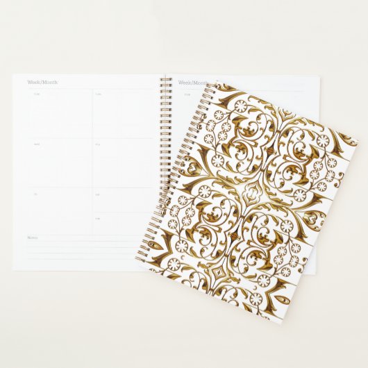 White and Gold Luxury Planner Planer (Anzeige)