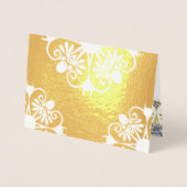 White and Gold Mandala Indian Wedding Einladung (Vorderseite)