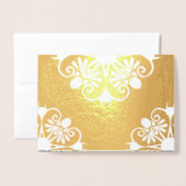 White and Gold Mandala Indian Wedding Einladung (Vorderseite mit Umschlag)