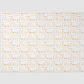 White and Gold Merry Christmas Word Art Seidenpapier (Vorderseite)