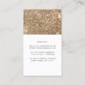 White and Gold Pumpkins Fall Harvest Dekoration Visitenkarte (Rückseite)