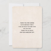 White and Gold Pumpkins Wasserfarbe Vielen Dank Dankeskarte (Rückseite)